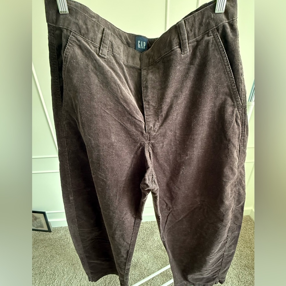 GAP Brown Corduroy Barrel Pants